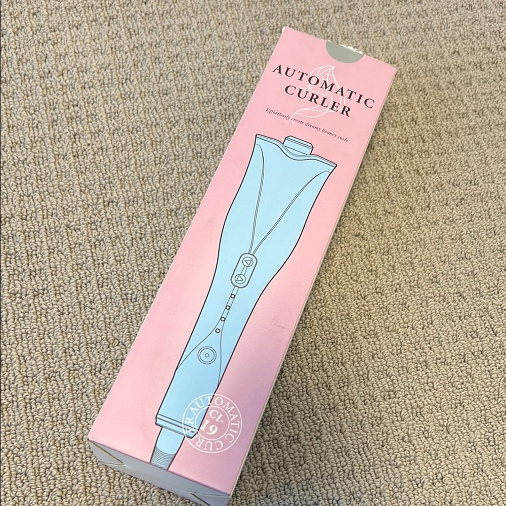 360° Rotating Hair Curler in Pink